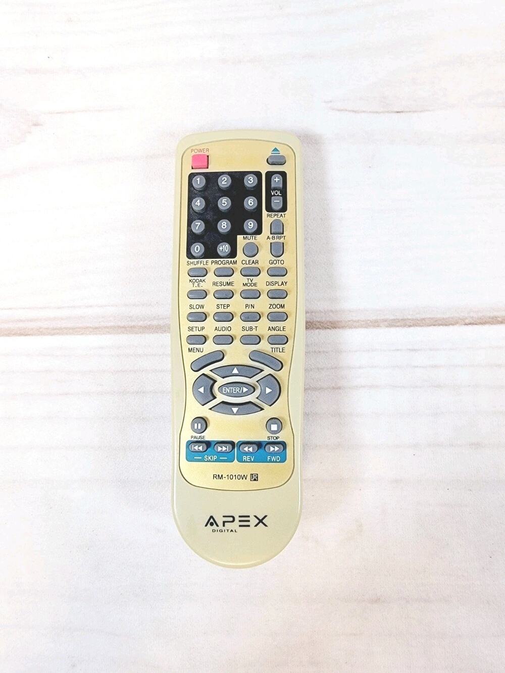 Apex Digital RM-1010W DVD Player Remote Control Orignal TESTED